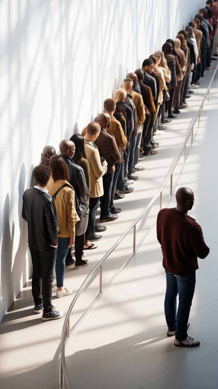 順番待ちのイメージ